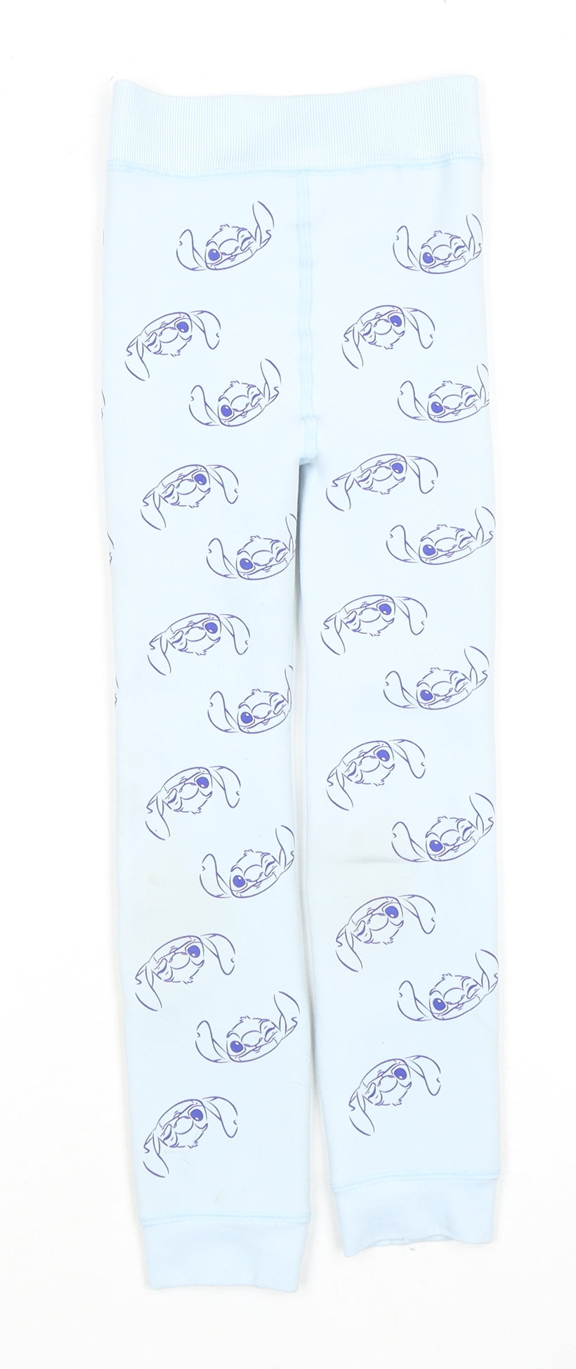 Disney Girls Blue Stitch Pyjama Pants 9-10 Years Lightweight