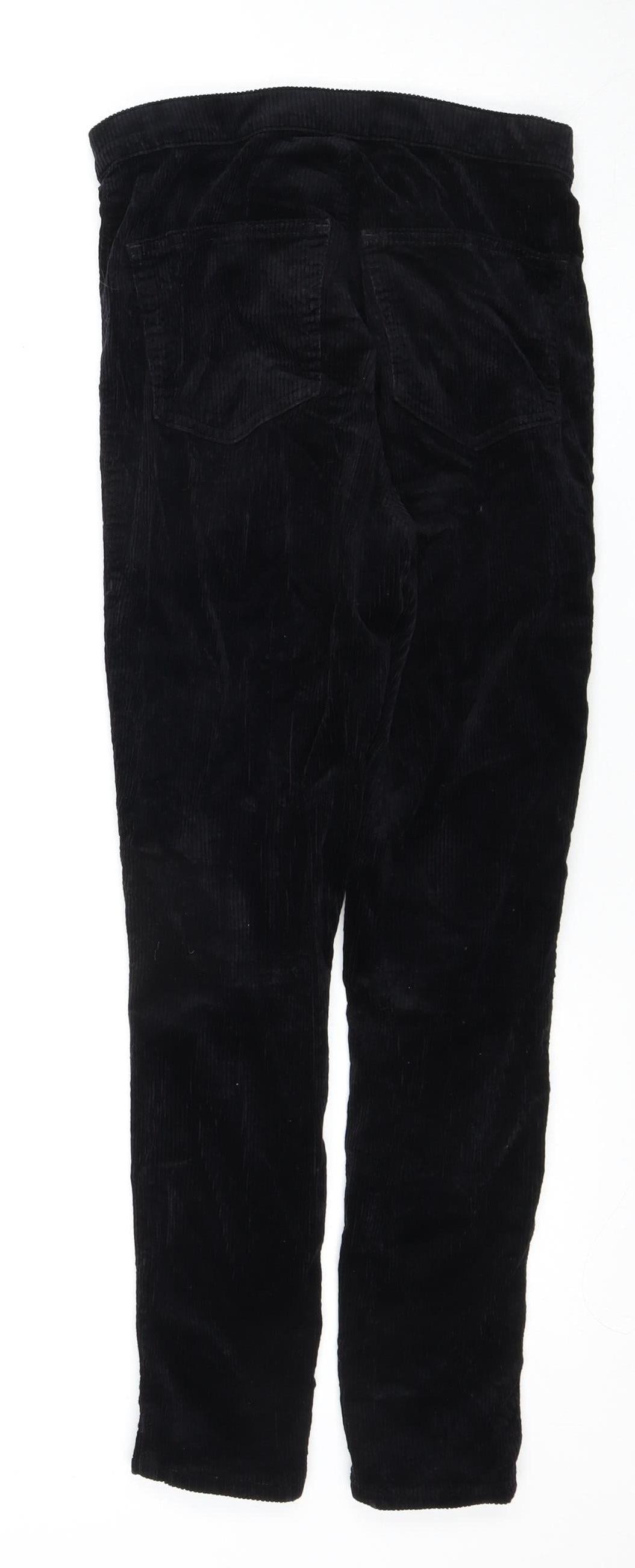 Womens UK Size 10 Topshop Slim Fit Casual Black Trousers