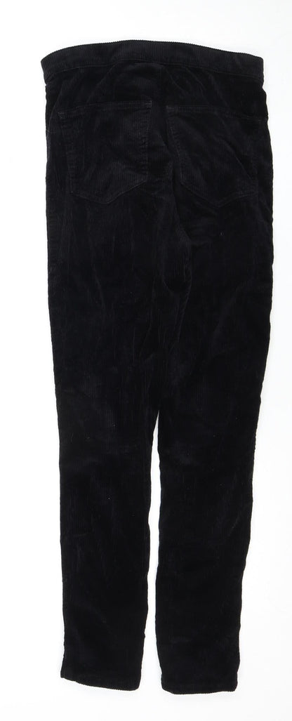Womens UK Size 10 Topshop Slim Fit Casual Black Trousers