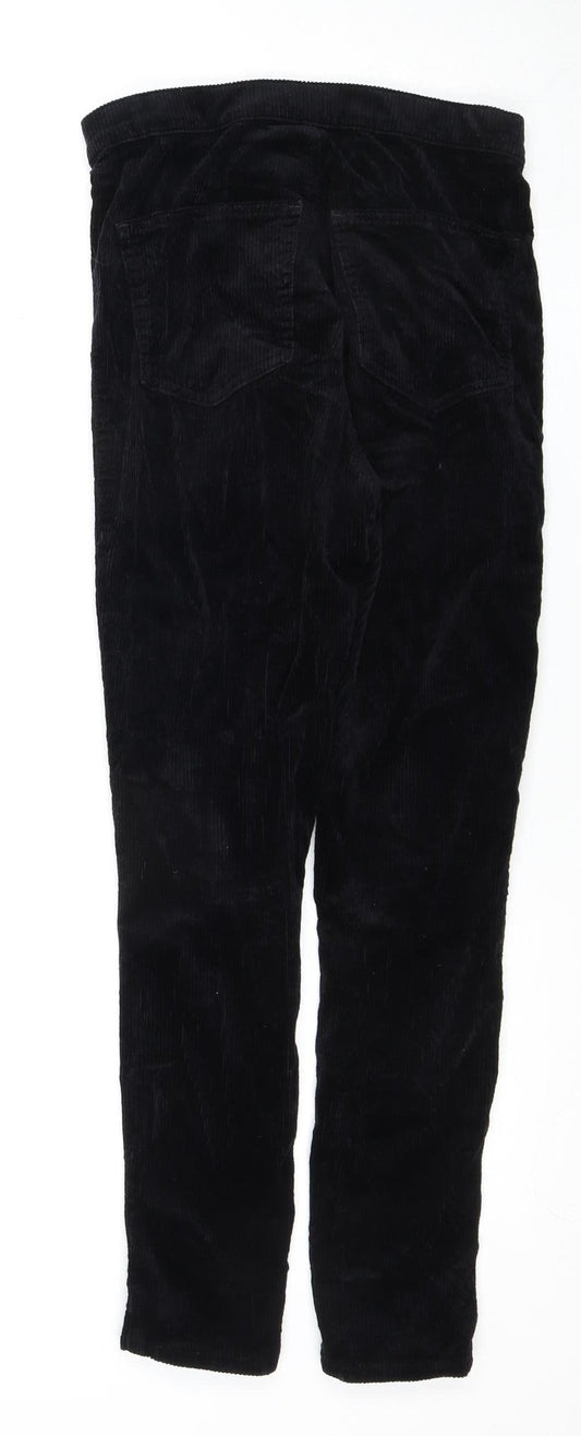 Womens UK Size 10 Topshop Slim Fit Casual Black Trousers