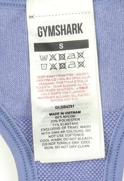 Gymshark Women's Purple Racerback Gym Top S