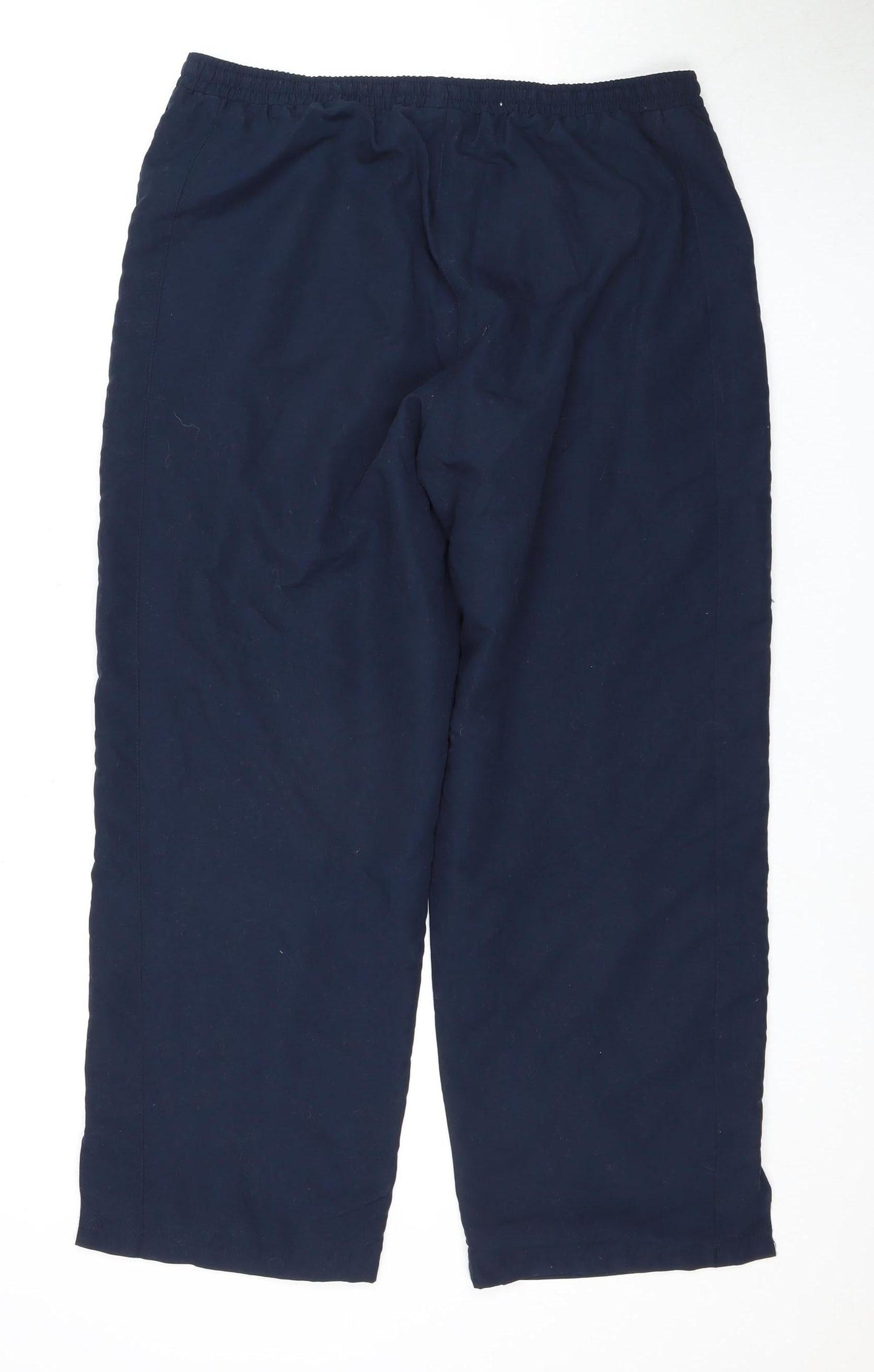 Olympus Women's Blue Trousers, Size 14, Elastic Waist