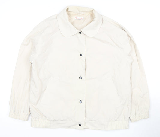 Damart Women's Beige Collared Jacket Size 14