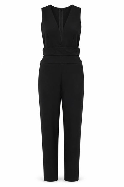 Womens UK Size 8 In the Style One-Piece Black Jumpsuit