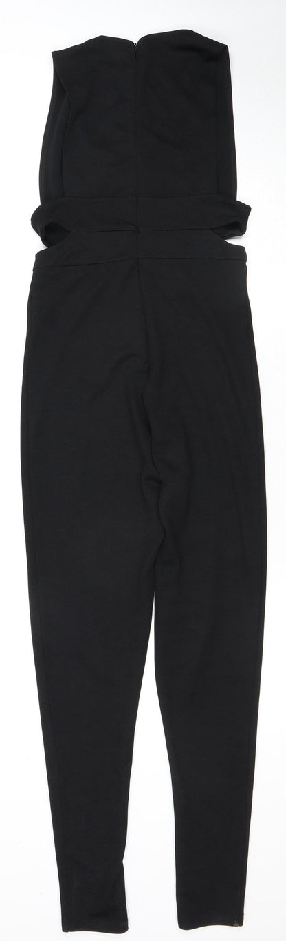 In The Style Women's Black Jumpsuit Size 8 Slim Fit