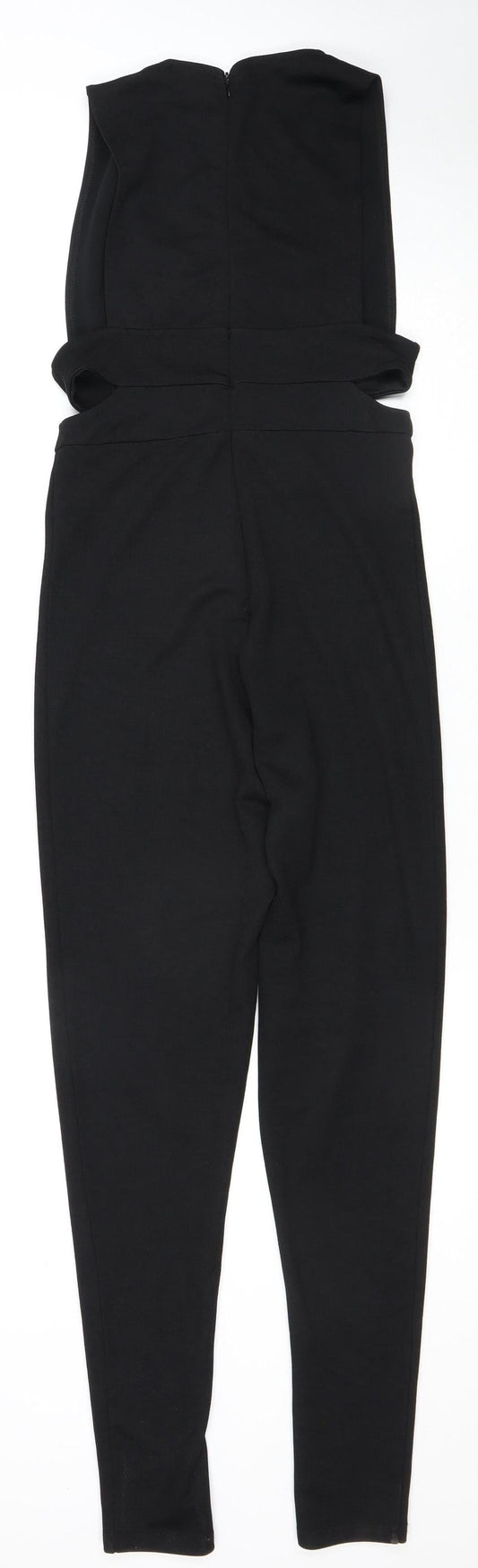 In The Style Women's Black Jumpsuit Size 8 Slim Fit