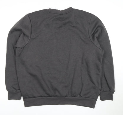 Mens UK Size L Slazenger Black Pullover Sweatshirt