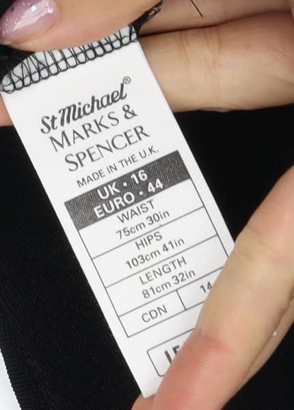 Marks and Spencer Women's Black Midi Pencil Skirt 16