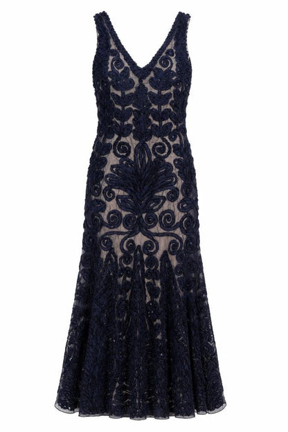 Collection Women’s Blue Bodycon Midi Dress - Size 8 Party