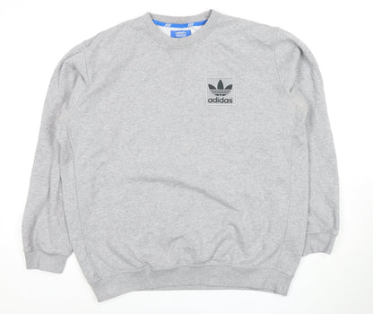 Adidas Grey Unisex Sweatshirt L, Sportswear Pullover