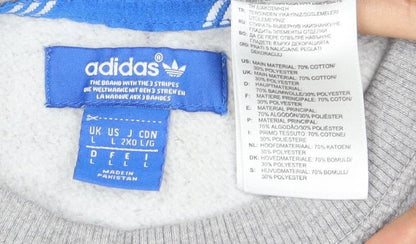 Adidas Grey Unisex Sweatshirt L, Sportswear Pullover