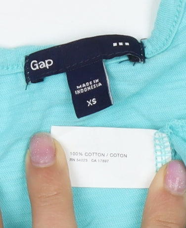 Gap Women's Blue Tank Top XS Basic Summer