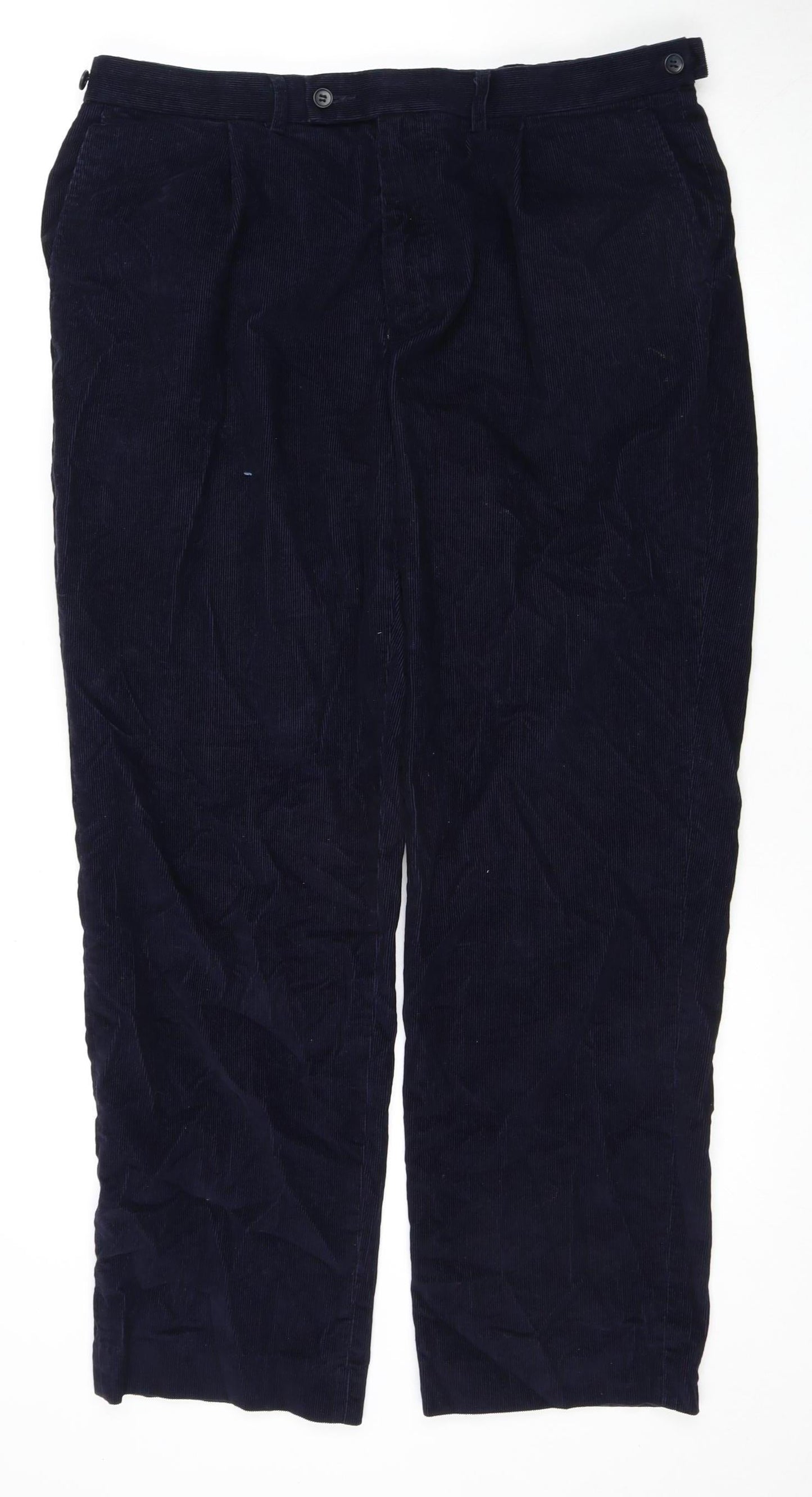 Marks and Spencer Men's Blue Corduroy Trousers 36
