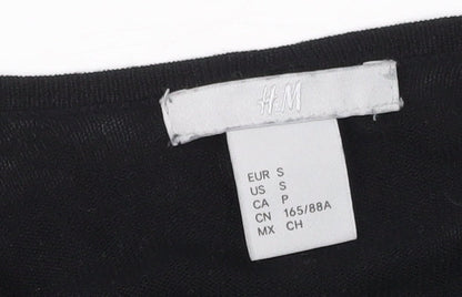 H&M Women's Black Cardigan, Size S, Casual & Stylish