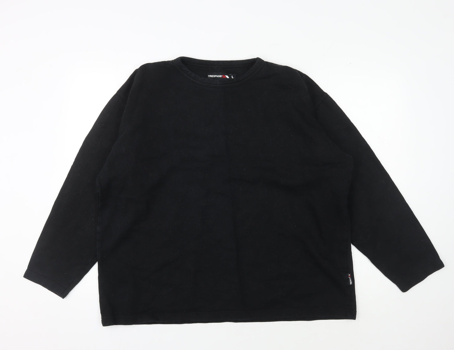 Trespass Men's Black Crew Neck Sweatshirt Large