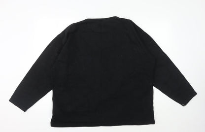 Trespass Men's Black Crew Neck Sweatshirt Large