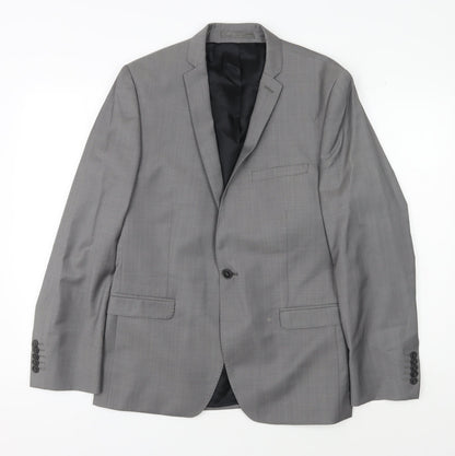 Mens UK Size 40 Ben Sherman Regular Grey Suit Jacket