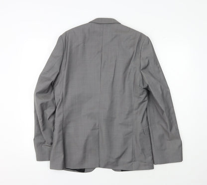 Mens UK Size 40 Ben Sherman Regular Grey Suit Jacket