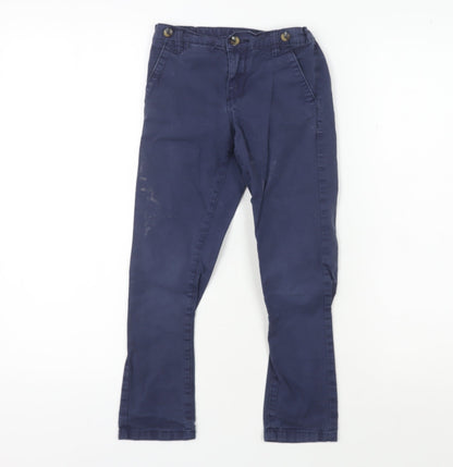 John Rocha Boys Blue Chino Trousers Age 6 Adjustable Waist
