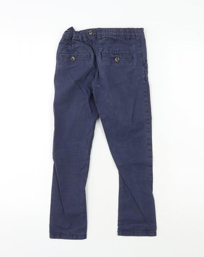 John Rocha Boys Blue Chino Trousers Age 6 Adjustable Waist
