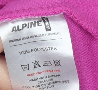 Alpine Spirit Women's Pink Fleece Pullover Sweatshirt S