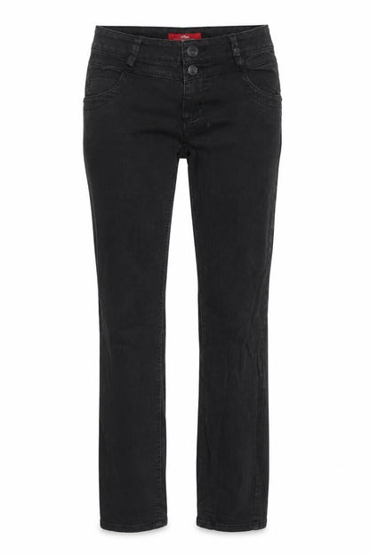 Womens UK Size 12 s.Oliver Slim Fit Skinny Black Jeans