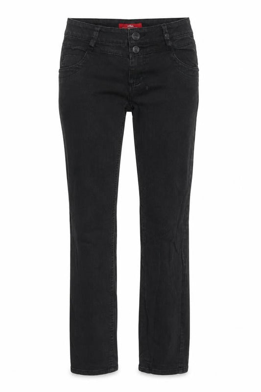 Womens UK Size 12 s.Oliver Slim Fit Skinny Black Jeans
