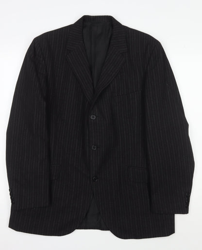 Mens UK Size 42 DAKS Regular Black Suit Jacket