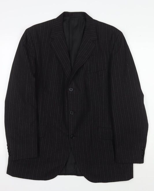 Mens UK Size 42 DAKS Regular Black Suit Jacket