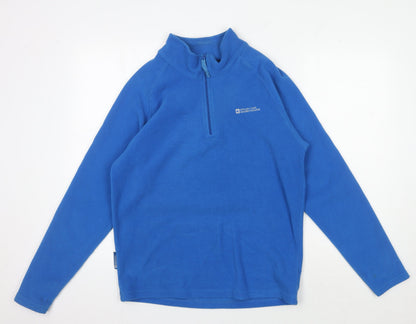 Mens UK Size S Mountain Warehouse Blue Half Zip Sweatshirt
