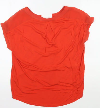 Jasper Conran Women's Red V-Neck Blouse Size 14