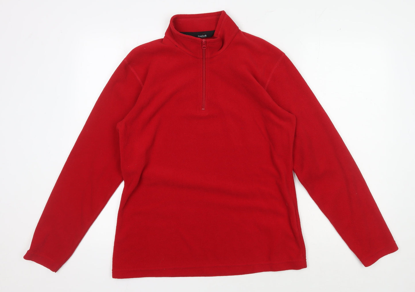 Regatta Women's Red Fleece Pullover Zip Sweatshirt UK 10
