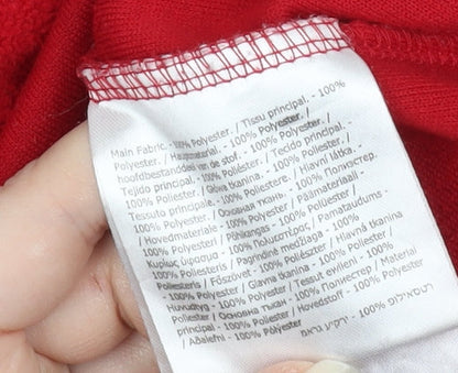 Regatta Women's Red Fleece Pullover Zip Sweatshirt UK 10