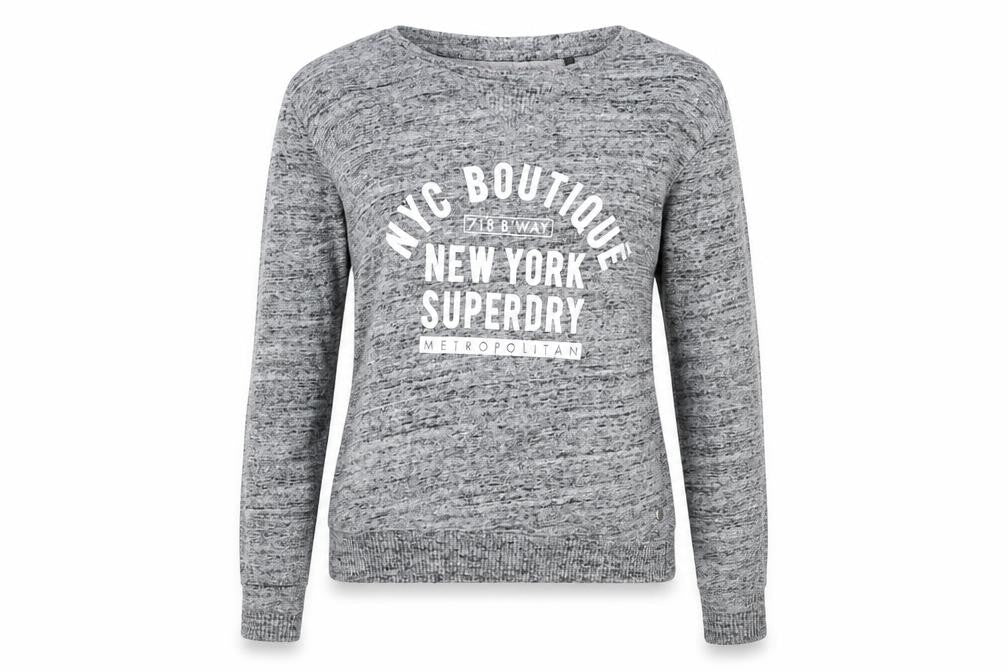 Mens UK Size S Superdry Grey Pullover Sweatshirt