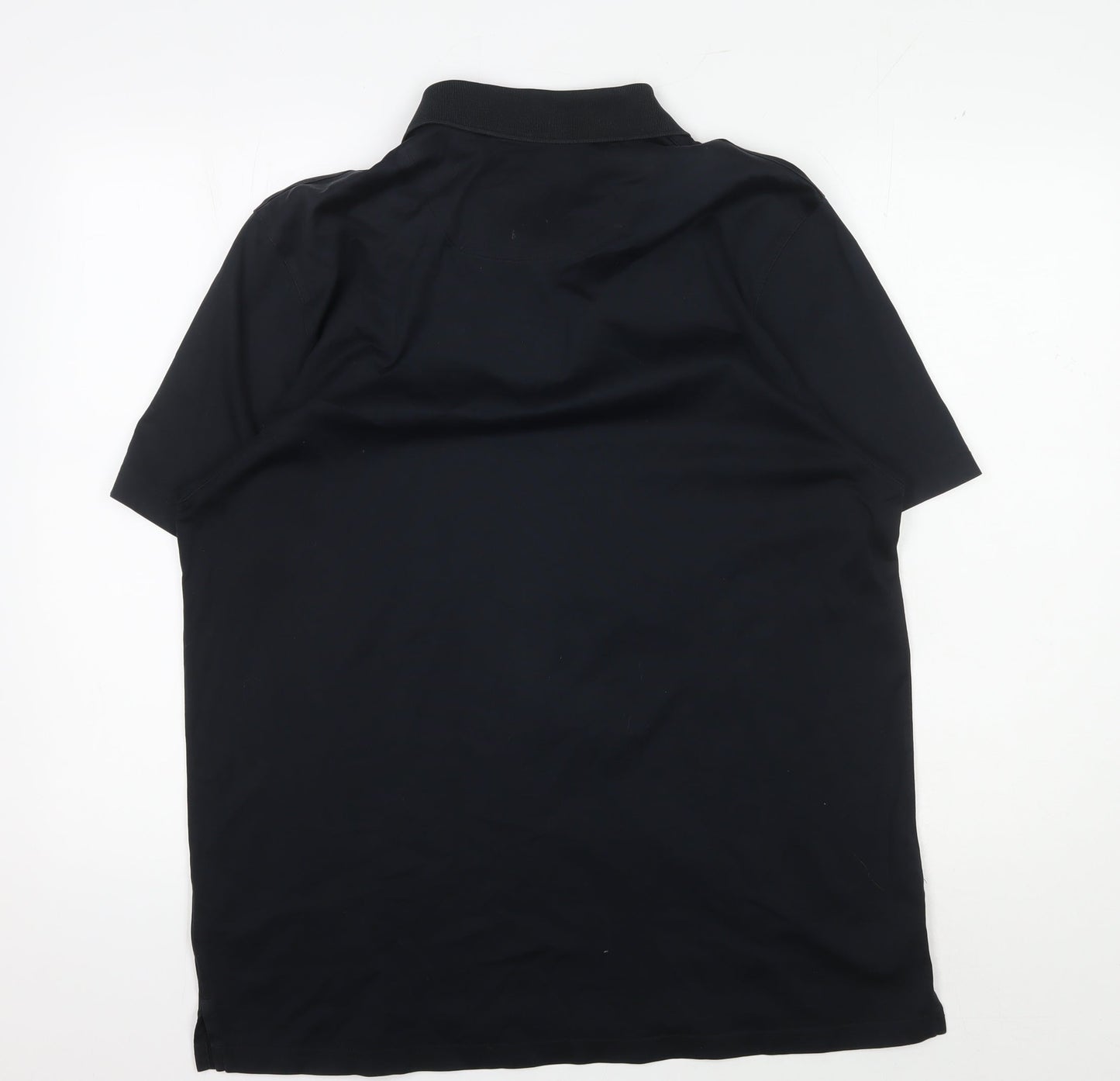 Jaeger Men's Black Polo Shirt - L, Collared & Buttoned