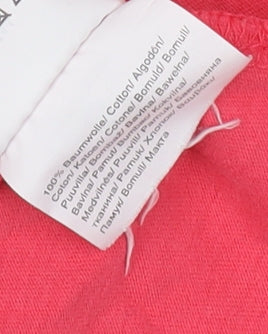 s.Oliver Girls Pink Cotton Embroidered T-Shirt, 3-4 Years