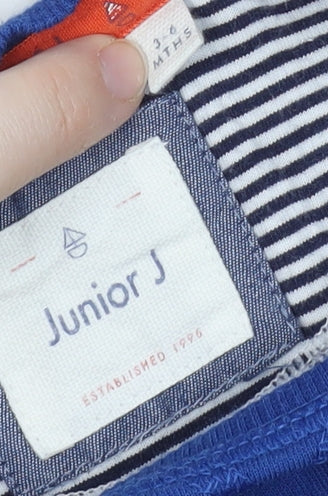 Junior J Unisex Blue Whale Pullover 3-6M