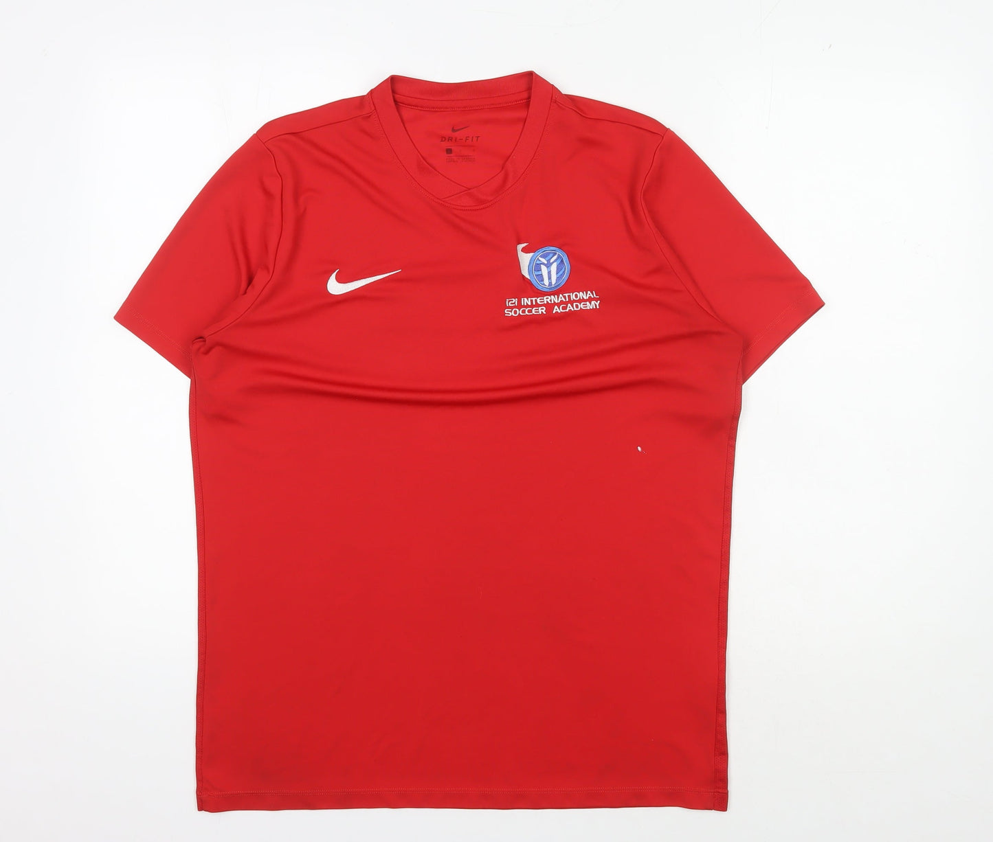 Nike Men's Red Soccer Jersey T-Shirt L Athletic
