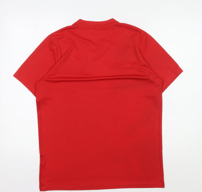 Nike Men's Red Soccer Jersey T-Shirt L Athletic