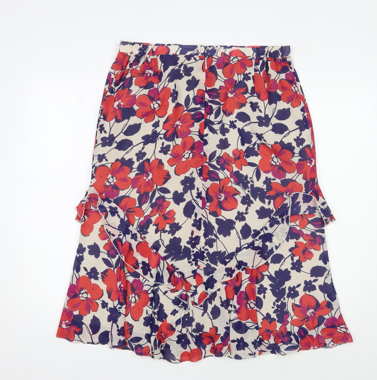 Eastex Women's Multicoloured Floral Skirt Size 16