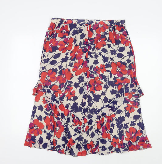 Eastex Women's Multicoloured Floral Skirt Size 16