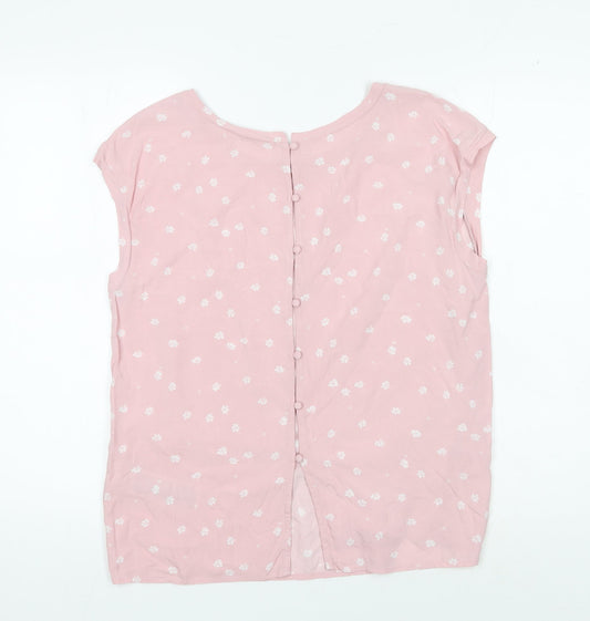 Abercrombie & Fitch Women's Pink Floral Blouse - M