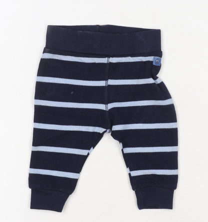 Jasper Conran Blue Striped Jogger Trousers for Unisex Baby 0-3 Months