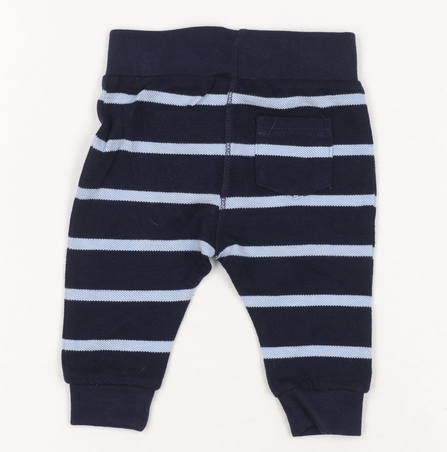 Jasper Conran Blue Striped Jogger Trousers for Unisex Baby 0-3 Months