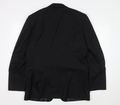 Mens UK Size 42 Dehavilland Regular Black Suit Jacket
