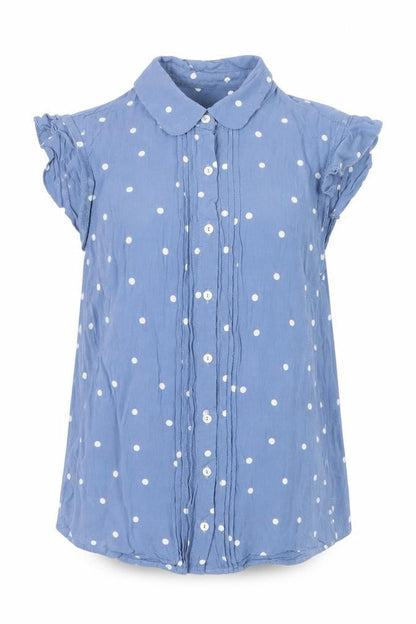 Womens UK Size 8 Laura Ashley Blue Classic Blouse