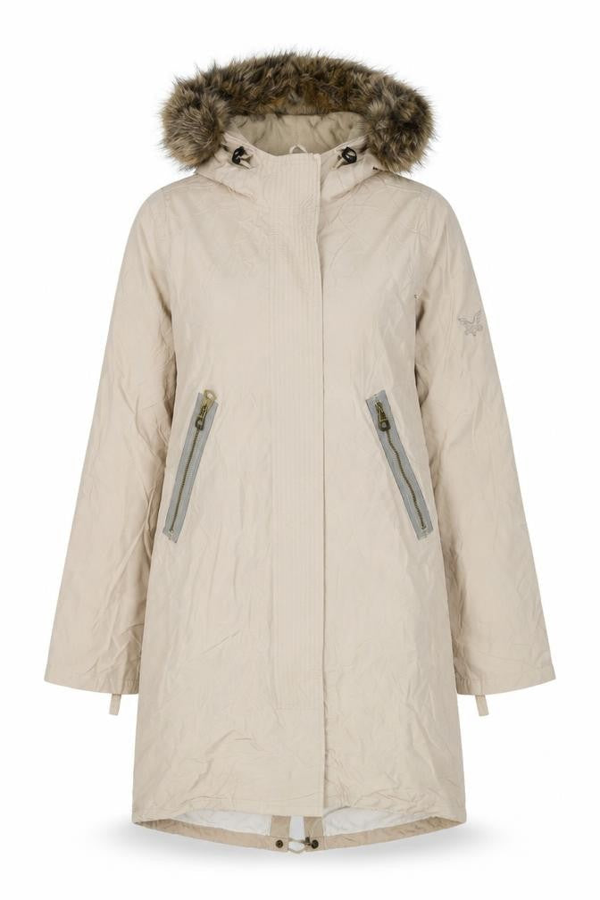 Womens UK Size S Firetrap Beige Parka Coat