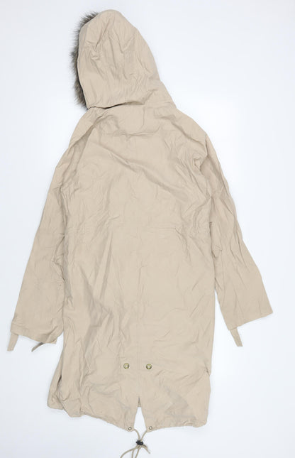 Womens UK Size S Firetrap Beige Parka Coat