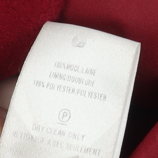 Womens UK Size 12 Eastex Red Overcoat