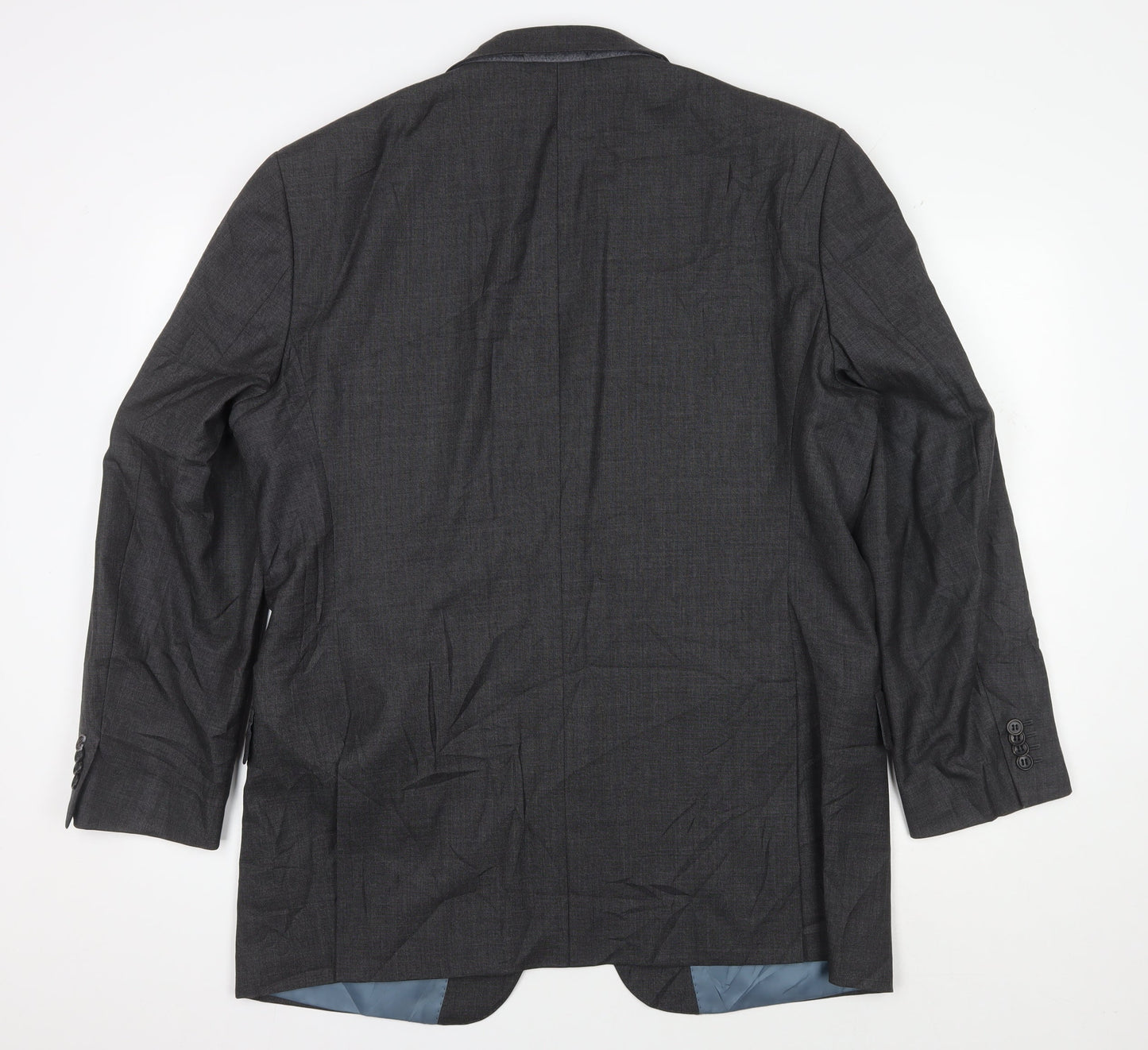 Mens UK Size 46 T.M.Lewin Regular Grey Suit Suit Jacket